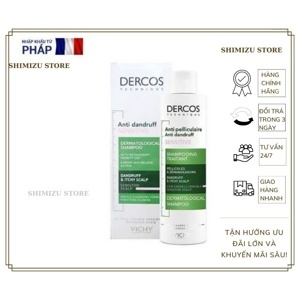 Dầu gội đặc trị gàu dành cho da dầu Vichy Dercos Anti-dandruff For Oily Hair 200ml