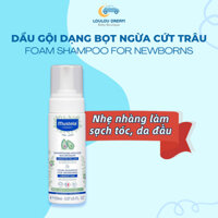 Dầu gội dạng bọt Mustela ngừa cứt trâu (viêm da tiết bã) cho bé từ sơ sinh