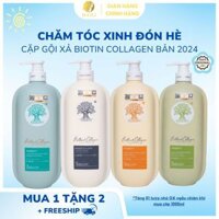 Dầu gội đầu Biotin&Collagen Voudioty 2024 Giúp Phục hồi tóc hư tổn, kiềm dầu, óng mượt, giảm gàu