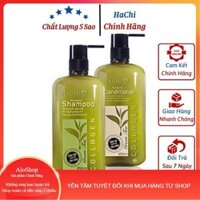 Dầu gội dầu cặp trà xanh hachi - dành cho tóc dầu -  Khắc phục tình trạng dư thừa dầu chiết xuất tự nhiên - dầu gội xả H