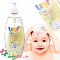 Dầu gội đầu cho trẻ sơ sinh Uni baby 750ml (không cay mắt)