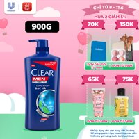 Dầu Gội Đầu Clear Men Cool Sport Dầu Gội Bạc Hà Mát Lạnh Cực Đỉnh Suốt Ngày Dài Đánh Bay Gàu, Ngứa &amp; Vi Khuẩn 900g