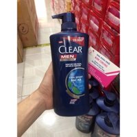 Dầu gội đầu Clear Men mát lạnh bạc hà chai vòi