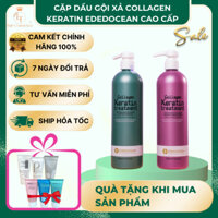 Dầu gội đầu EDEDOCEAN KERATIN TREATMENT 800ml cao cấp ,cặp dầu gội xả giảm tiết bã nhờn,kiềm dầu,ngăn ngừa tóc gãy rụng