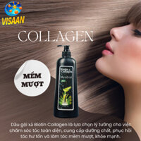 Dầu gội đầu kèm xả BIOTIN COLLAGEN 500ML mịn màng tóc và trị gầu tiện dụng nuocgiatlavender nuocgiatlavender nuocgiat48h