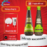 Dầu gội đầu MACADAMIA 1000ml cặp dầu gội xả phục hồi hư tổn giảm rụng tóc chính hãng