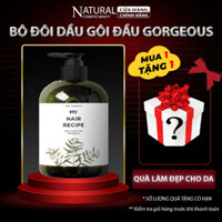 Dầu gội đầu Múi Xù GORGEOUS xã gừng, bộ đôi dầu gội chiết suất từ thành phần thiên nhiên giảm bết, khô, sơ, rụng tóc