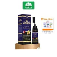 Dầu gội đầu phủ bạc nhuộm tóc Vichico 500ml 2 màu nâu và đen - Hàng chính hãng