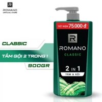 Dầu gội đầu Romano 2 in1 hương nước hoa 900g