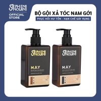 Dầu gội Dầu xả cho nam M.A.Y Daily Shampoo & MAY Conditioner l Stephen Nolan 603 - Phục hồi hư tổn, hạn chế gãy rụng