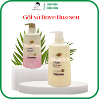 DẦU GỘI , DẦU XẢ DOVE HOA SEN óng mềm tự nhiên 610g