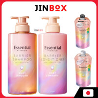 Dầu gội dầu xả giúp tóc mềm mượt Kao Essential Premium Moisture Barrier Conditioner Silky & Smooth