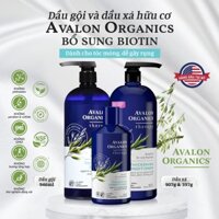 Dầu gội Dầu xả hữu cơ Avalon Organics bổ sung Biotin dành cho tóc mỏng, dễ gãy rụng