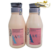 Dầu Gội Dầu Xả Kella A + Dành cho tóc nhuộm, uốn, duỗi ( màu hồng) 500mlx2 [ TT ]