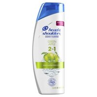 Dầu gội đầu & xả ngừa gàu hương táo Head & Shoulders Green Apple 2-in-1 Dandruff Shampoo + Conditioner 400ml (Mỹ)