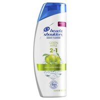 Dầu gội đầu & xả ngừa gàu hương táo Head & Shoulders Green Apple 2-in-1 Dandruff Shampoo + Conditioner 370ml/400ml (Mỹ)