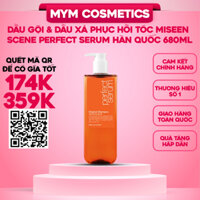 Dầu Gội & Dầu Xả Phục Hồi Tóc Miseen Scene Perfect Serum Hàn Quốc 680ML (Đỏ, Cam)