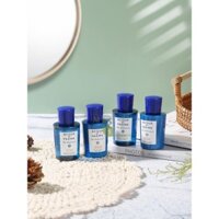Dầu gội, dầu xả, sữa tắm, kem dưỡng ẩm Parma Aqua Blue Mediterranean Orange, kích thước du lịch 40ml
