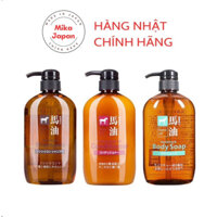 Dầu Gội - Dầu Xả - Sữa Tắm Mỡ Ngựa Nhật Bản 600 ml