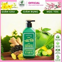 Dầu gội, dầu xả thảo dược Nam Nung xanh lá hỗ trợ giảm rụng, giúp tóc chắc khỏe kiềm dầu cho tóc nhanh bết