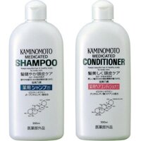 Dầu gội, Dầu xả, tinh chất mọc tóc Kaminomoto Medicated Nhật bản ( bill kèm hình)