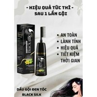 Dầu gội đen tóc Black Silk Rapid (Hộp :200ml)