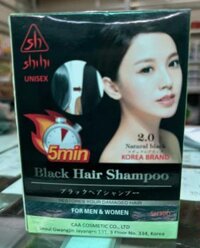 Dầu gội đen tóc Shihi Black Hair Shampoo Hàn Quốc (hộp 10 gói)