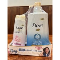 Dầu gội Dove 650ml Dưỡng tóc bồng bềnh 650ml tặng xả 140g