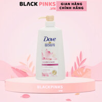 Dầu gội Dove chiết xuất hoa sen nhật và nước gạo cho tóc óng mềm tự nhiên 621ml