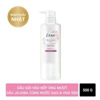 Dầu Gội Dove Giúp Tóc Bóng Mượt Chiết Xuất Hoa Sen Và Dầu Jojoba 500G