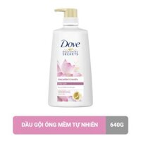 Dầu Gội Dove Óng Mềm Tự Nhiên Từ Hoa Sen Nhật Và Nước Gạo 640G