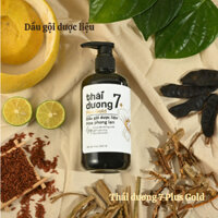 DẦU GỘI DƯỢC LIỆU THÁI DƯƠNG 7 PLUS GOLD 500ML HOA PHONG LAN, GIẢM GẪY RỤNG HƯ TỔN