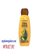 Dầu gội dưỡng ẩm Garnier Ultra Doux tinh chất bơ giúp tóc mềm mượt