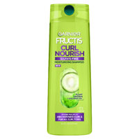 Dầu gội dưỡng dưỡng ẩm GARNIER FRUCTIS CURL NOURISH MOISTURIZING SHAMPOO 370ml cho tóc xoăn, tóc uốn bóng mượt của Mỹ