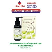 Dầu Gội Dưỡng Tóc Khỏe Đẹp Dược Liệu Thái Dương 7 Plus chai 250ml