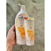 Dầu gội dưỡng tóc siêu mượt Enchanteur chai vòi 650g tặng chai dầu xả enchanteur 125g