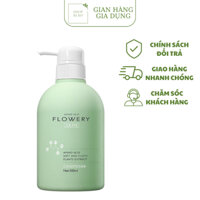 Dầu Gội Flowery Nước Hoa Muối Biển Kiềm Dầu, Giảm Bết Tóc Hiệu Quả Chai 500ml