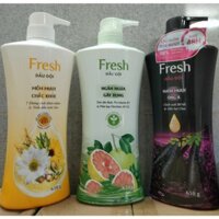 Dầu gội Fresh 650g bồ kết| Nha đam| Tinh dầu bưới