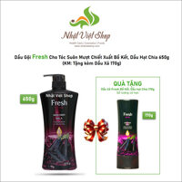 Dầu Gội Fresh Cho Tóc Suôn Mượt Chiết Xuất Bồ Kết, Dầu Hạt Chia 650g (KM: Tặng kèm Dầu Xả 170g)