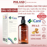 Dầu Gội Gàu iCare Pharma Antisol Chiết Xuất Dược Liệu Giúp Sạch Gàu Giảm Ngứa Chống Rụng Tóc 240ml