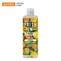 Dầu Gội Giảm Gàu, Nuôi Dưỡng Da Đầu Faith In Nature Grapefruit & Orange Purifying Shampoo Từ Bưởi & Cam 400Ml