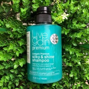 Dầu gội giữ màu chống rụng dưỡng ẩm nước hoa Silky & Shine Shampoo Livegain - 450ml