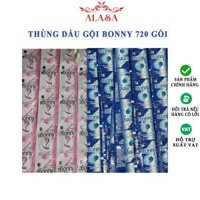 Dầu gội gói, sữa tắm gói nhỏ, dầu gội đầu, sữa tắm Bonny hương nước hoa dùng cho nhà nghỉ, khách sạn, thùng 720 gói