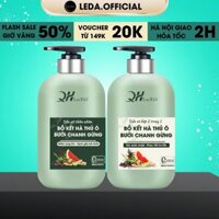 Dầu gội hà thủ ô QH Lactus Season Dầu gội bồ kết bưởi chanh gừng giảm gàu, kiềm dầu, gãy rụng 500ml