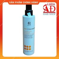 DẦU GỘI HẤP DƯỠNG TÓC RR LINE REAL MACADAMIA ARGAN THERAPY SILVER STAR ITALY - XỊT DƯỠNG MACA 200ML