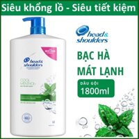 DẦU GỘI HEAD& SHOUDER 1800ml Hương Bạc Hà