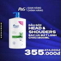 Dầu Gội Head & Shouders Bạc Hà Mát Rượi chai 1800ml