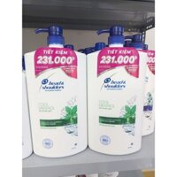 Dầu gội Head & Shoulder 1800ml Bạc Hà Mát Lạnh siêu to khổng lồ (Dầu gội Head & Shoulder 1.8kg)
