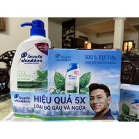 DẦU GỘI HEAD & SHOULDERS COOL MENTHOL BẠC HÀ MÁT LẠNH 655G