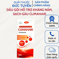 Dầu gội hỗ trợ kháng nấm, sạch gàu Climahair giúp tóc suôn mượt, giảm ngứa ngăn ngừa rụng tóc Chai 100ml